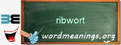 WordMeaning blackboard for ribwort